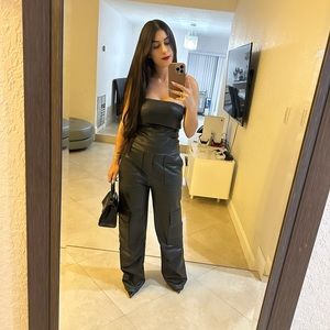 Leather jumpsuit